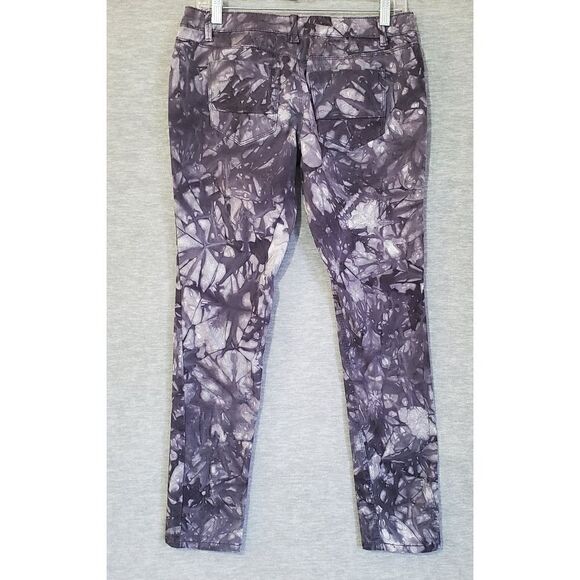 Mossimo Supply Co Jeans Womens 11 Fit 6  Gray Skinny Straight Tie Dye Denim - Picture 6 of 7